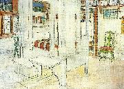 Carl Larsson mitt sovrum oil painting on canvas
